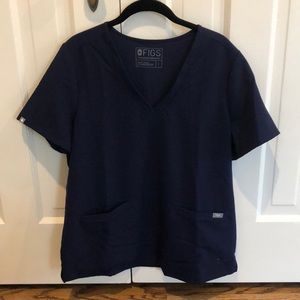 Navy Figs scrub top.
